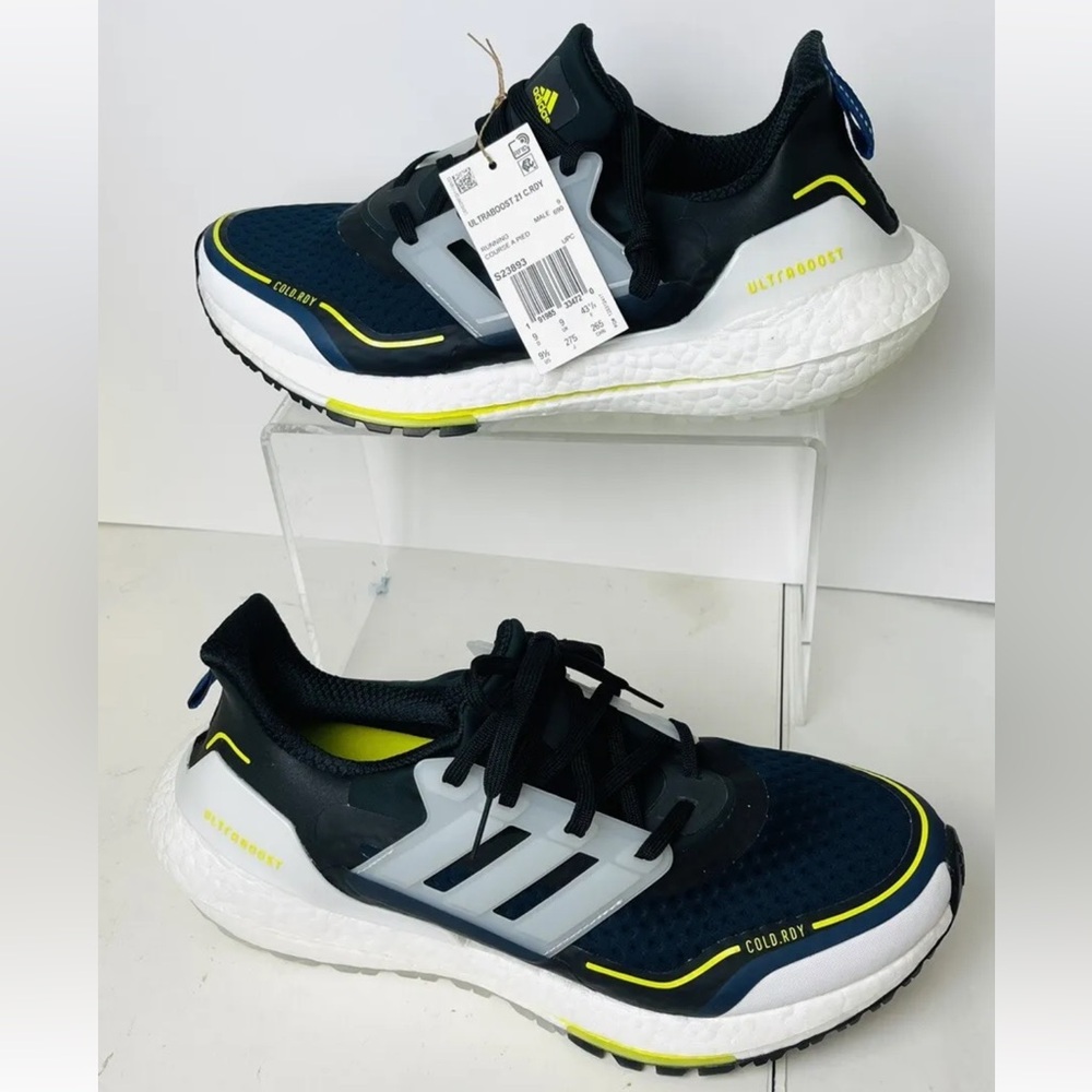 adidas Ultraboost 21 COLD.RDY Shoes Men's Size 9.5 Navy Black S23893